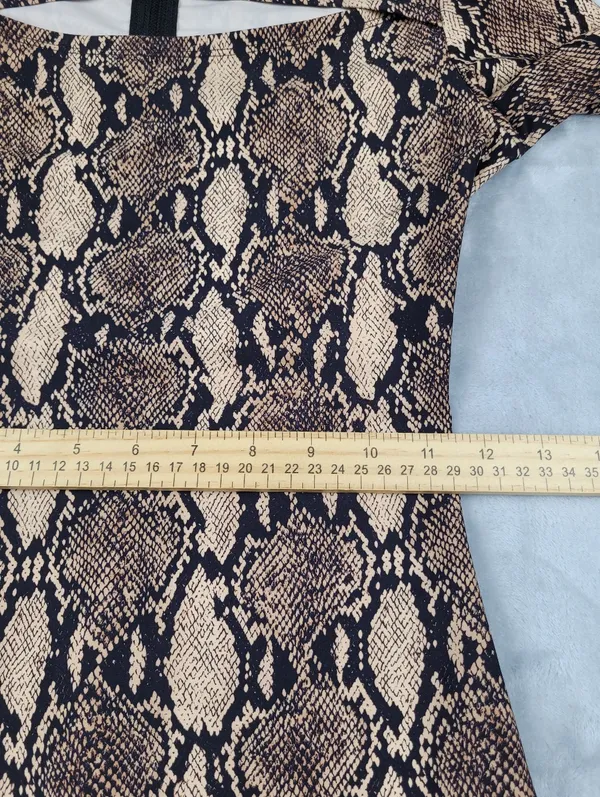 A.L.C. x Bandier Bodysuit Womens Size S Small Python Snakeskin Cutout Mock Neck - Image 6