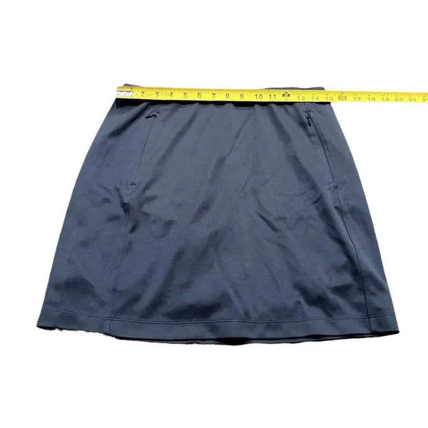 Tory Burch Sport Navy Blue Solid Golf Skirt Skort Women's Size Medium - Image 5