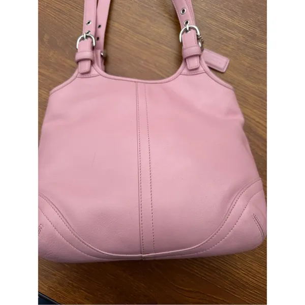 Vintage Coach Soho Slim Hobo Pink Leather Shoulder Bag L3S-4993 Coquette - Image 13