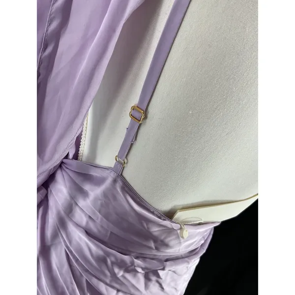 BAOBAB Womens Dress Marea One Shoulder Wrap Lavender Size Large - Image 9