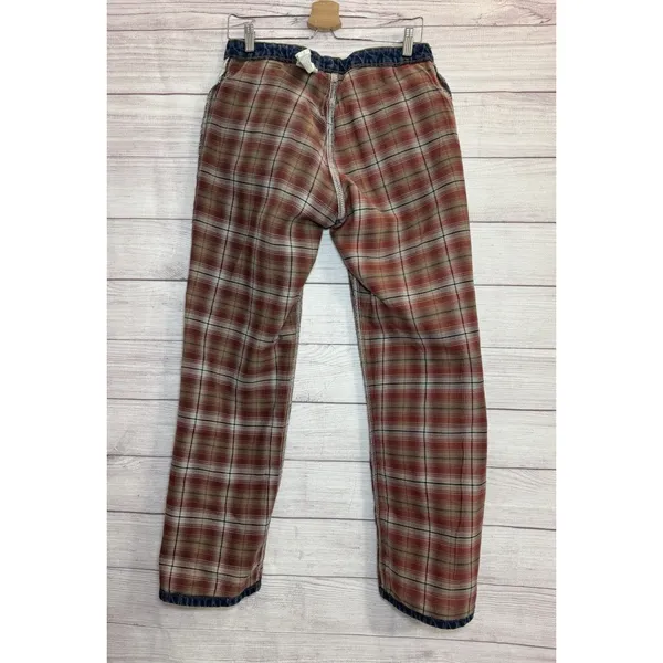 Carhartt Flannel Lined Straight Leg Jeans Womens Size 8X 30 Blue Denim - Image 3