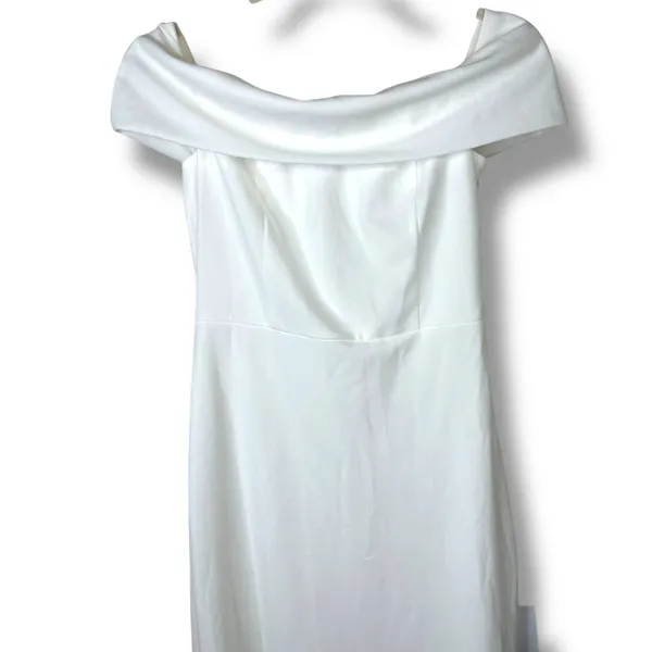 NEW Lulus Bridal Exceptional Romance White Off-the-Shoulder Mermaid Maxi Dress - Image 6
