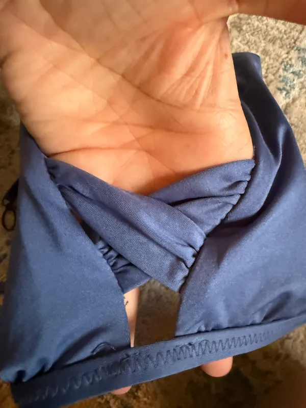 Blue Bikini Top Size L - Image 4