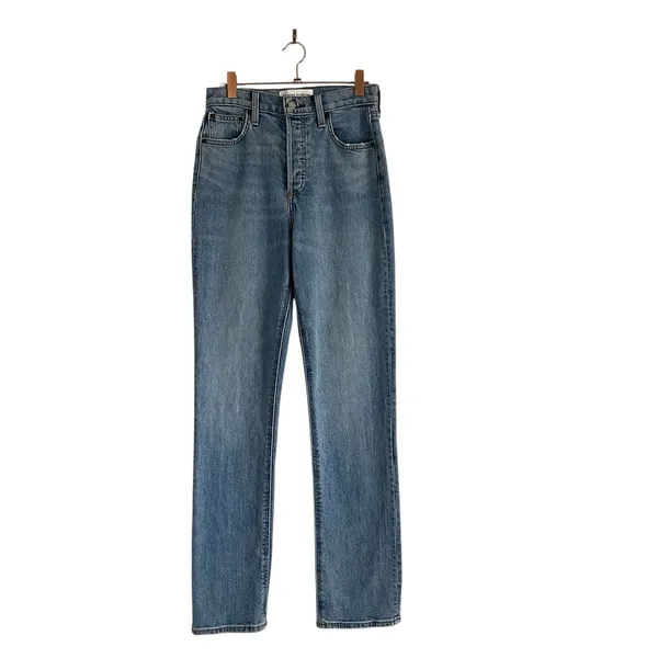 Aritzia Denim Forum The Arlo Hi-Rise Straight Jean Sz 26 Tall Minimalist 90's - Image 3