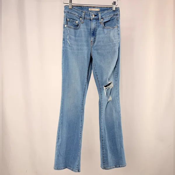 Levi's 725 High Rose Bootcut Jeans‎ in Blue Size 26 - Image 3