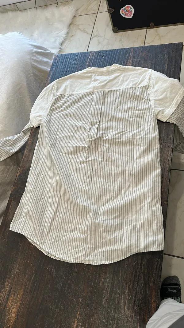 Acne studios Elijah double layer business card logo T shirt - Image 8