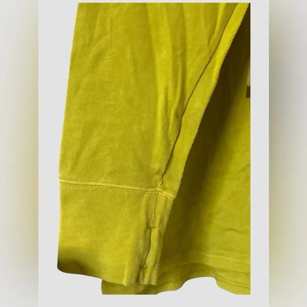 Offline By Aerie Long Sleeves Come Ski With Me Mustard Yellow Thumbholes XL NWT - Image 2