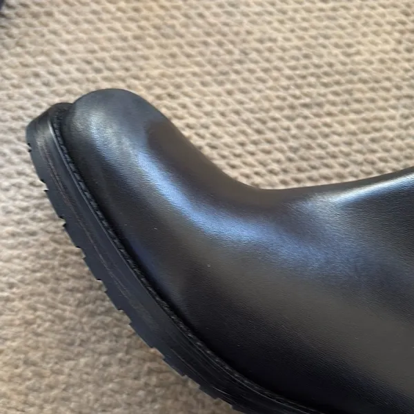 NEW in Box Free People Leather Harmony Studded Boots Black Size 9 - Image 8