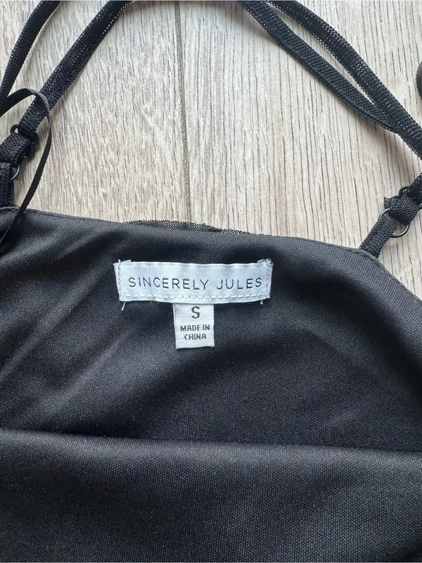 Sincerely Jules Black Ruffle Maxi Dress - Image 2