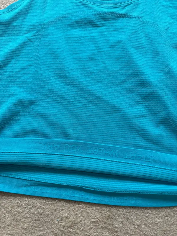 Lululemon Swifty Tech Racerback Tank Top Race Length Blue - Image 4