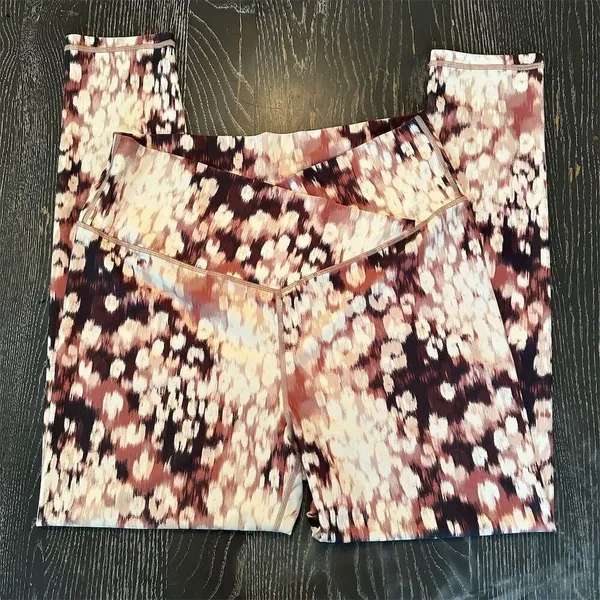 OFFLINE by Aerie High Rise Crossover Leggings Abstract Multicolor XL - Image 4