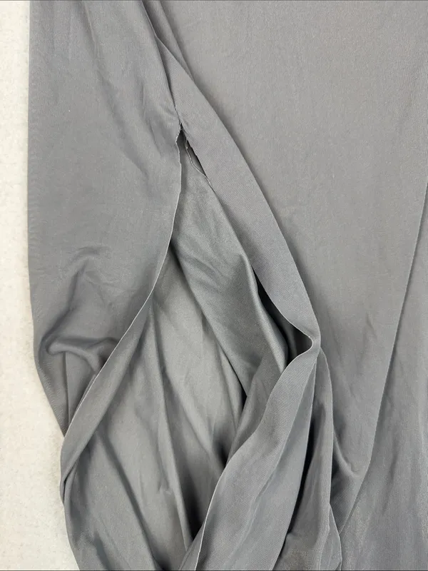 Skims Sheer Maxi Dress with slit in Gunmetal Size: XL - Image 9