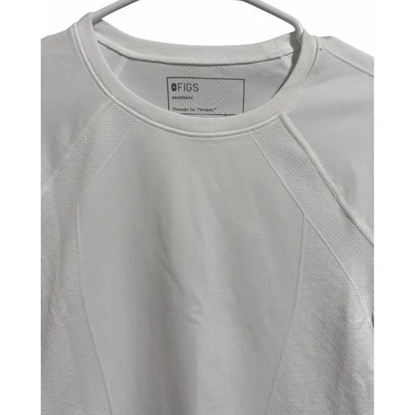 Figs Seamless Longsleeve Underscrub Top‎ White Women's Size Small - Image 3