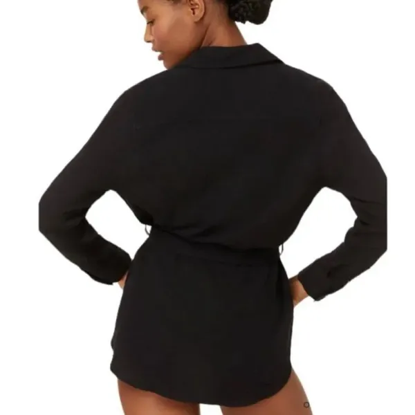 Andie The Corvo Button Up Top‎ CoverUp Black size S NWT - Image 2