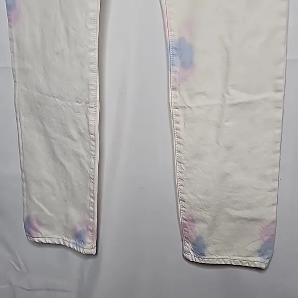 NWT Levi's 501 original high rise straight leg button fly tie dye jeans sz 27 - Image 8