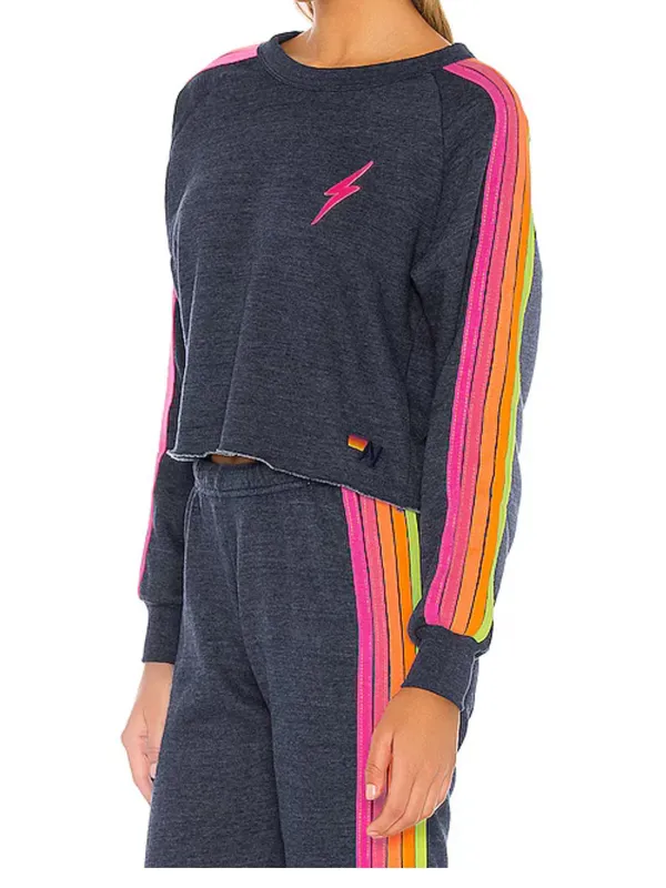 Aviator Nation Navy Pullover Sweatshirt and Sweatpants Set - Image 2