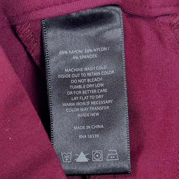 Kut from the Kloth Slim Pant Womens Sz 6‎ Burgundy Office Casual Coastal Trouser - Image 7