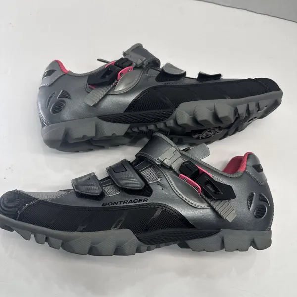 Bontrager Evoke DLX WSD Women’s MTB Cycling Shoes US 10.5 EU 42 Gray Pink - Image 9