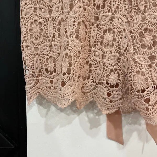 Torrid Pink Lace Shorts Tie Front Cottage Size 1X Plus - Image 6