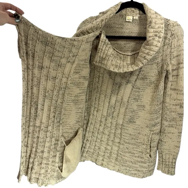 Anthropologie Yellow Bird‎ Chunky Cardigan Sweater Size XS - Image 9