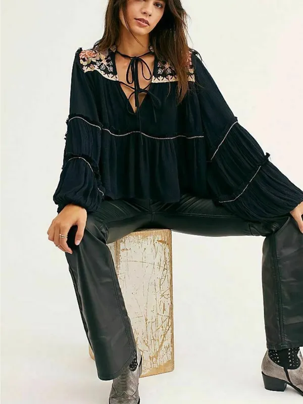 Free People In Vivid Color Swing Top - Image 3
