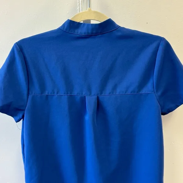 Figs Women's Button Front‎ Celemu Scrub Uniform Top Blue XS W20SW1039 - Image 5