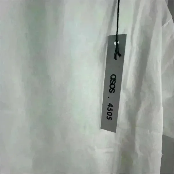 ASOS‎ 4505 Unisex XS White Short Sleeve T-Shirt Solid Casual Top - Image 6