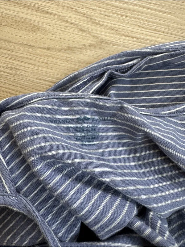 Brandy Melville Blue & White Striped Spaghetti Strap Camisole - Image 3