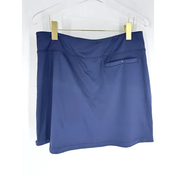 Levelwear Wayzata Country Club Navy Blue Golf Skort Womens Large‎ Zip Pockets - Image 3