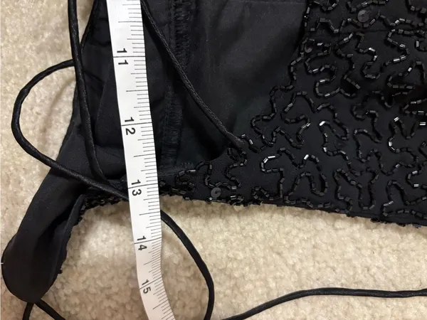 Morgan & Co. Black Beaded Spaghetti-Strap Maxi Dress - Image 8