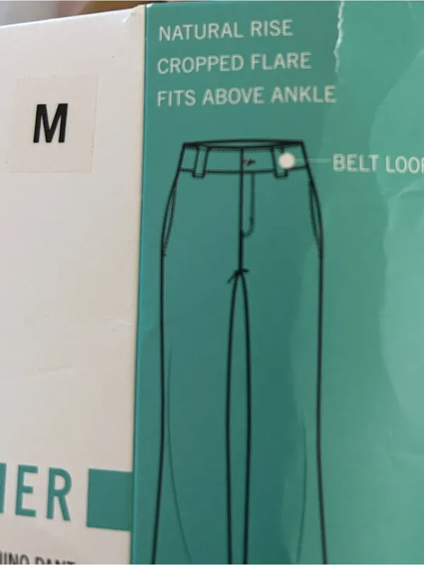 Hue Kick Flare Stretch Cotton Pull-On Pants, Tannin, Size Medium, NWT - Image 10