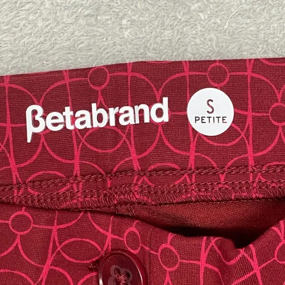 Betabrand Pants Womens S Petite Red Boot‎ Cut Classic Dress Yoga Comfort Ponte - Image 6