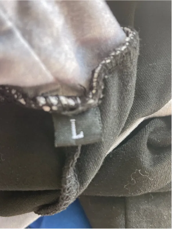 Women's Black Gray Lounge Pants Size L Size L - Image 2