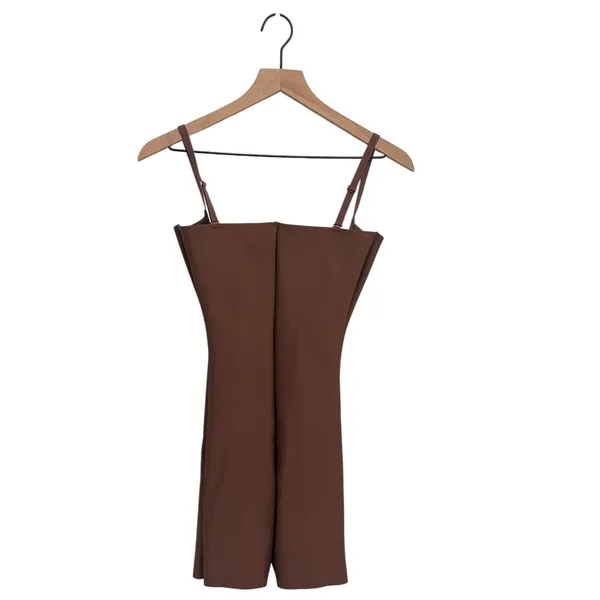 SKIMS Body Core Sculpt Open Bust Mid Thigh Bodysuit Jasper large New with tags - Image 5