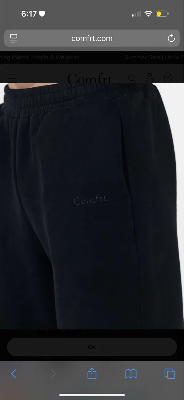 Comfrt black sweatpants Size XS - Image 2