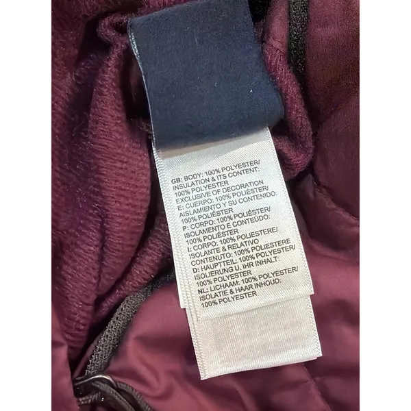 The North Face Mossbud Swirl Reversible Jacket Womens Pink Brown Medium - Image 13