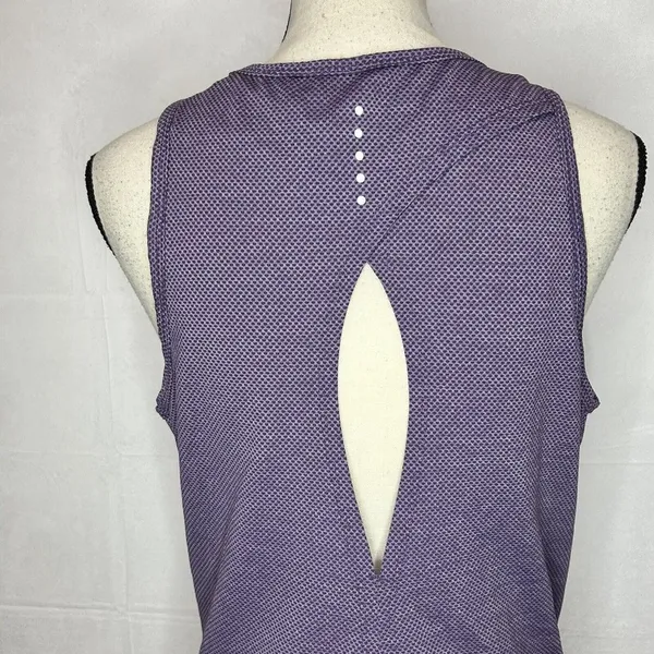 Athletic Works Womens Purple Open Back Tank Stretch Size M (8-10) - Image 6