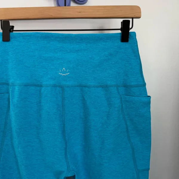 Beyond Yoga XL Spacedye Out Of Pocket Leggings Cali Blue Heather Pilates Outdoor - Image 4