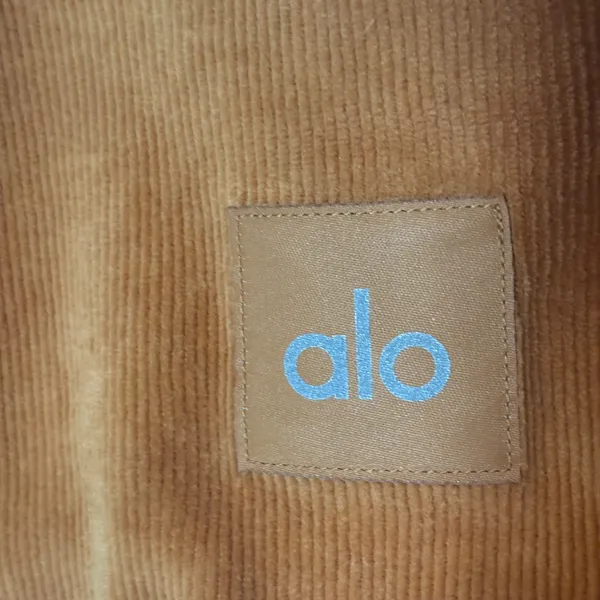 ALO Yoga Micro Corduroy Winter Break Bra Crop Top Toffee Brown. NWT SOLD OUT - Image 3