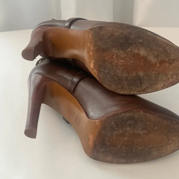 Tory Burch Brown Leather Ankle Boots - Image 8