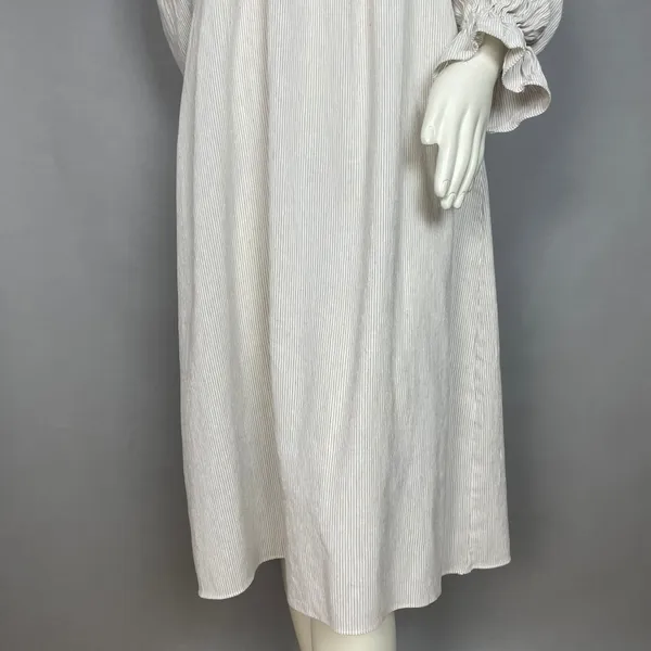 Petal + Pup Off The Shoulder Dress Domenica Striped Neutral Women 2 Midi Smocked - Image 9