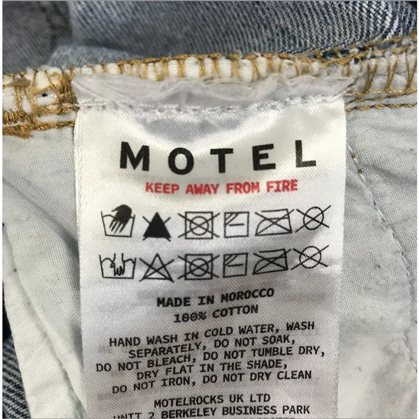 MOTEL Rocks Low-Rise Parallel Straight Jean W 30 Blue Everyday Prepy Stylish Y2K - Image 9