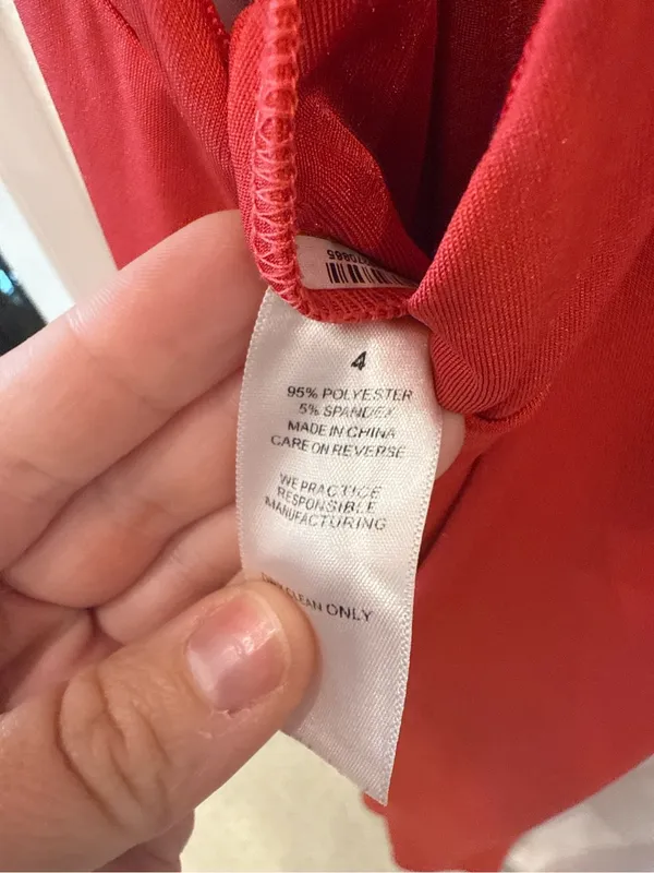 NIALI Red Plunging Halter Maxi Gown Dress Size 4 MSRP $518 - Image 5