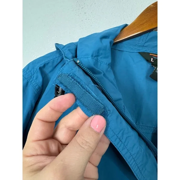 L.L. Bean‎ Blue Pullover Windbreaker Jacket Size Xlarge - Image 3