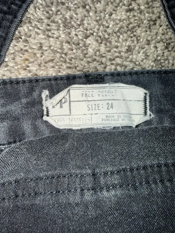 Free People Women's Black Denim Overalls - Image 3
