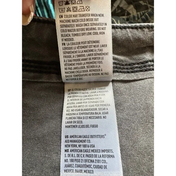American Eagle Women's Faded Baggy Jogger Wide Leg Cargo Parachute Pants 18 - Image 8
