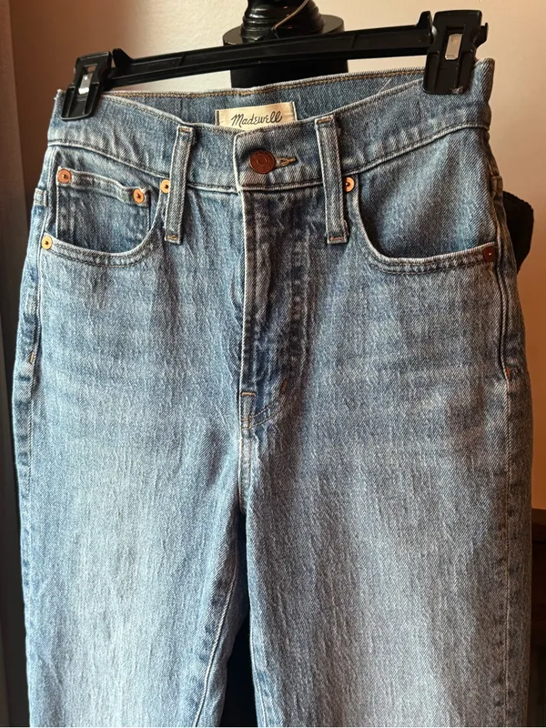 Madewell the perfect vintage Jean raw hem sz 23 EUC - Image 2