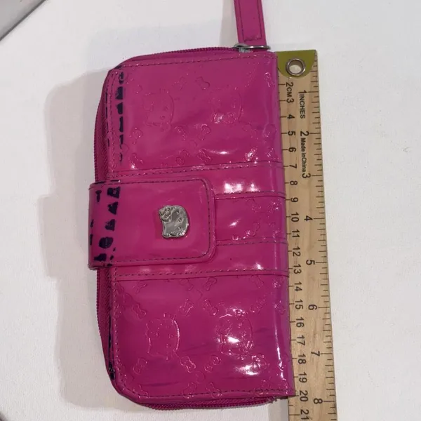 Hello Kitty Vintage Y2K 2009 Loungefly‎ Wallet Pink Patent Leather Collectible - Image 7