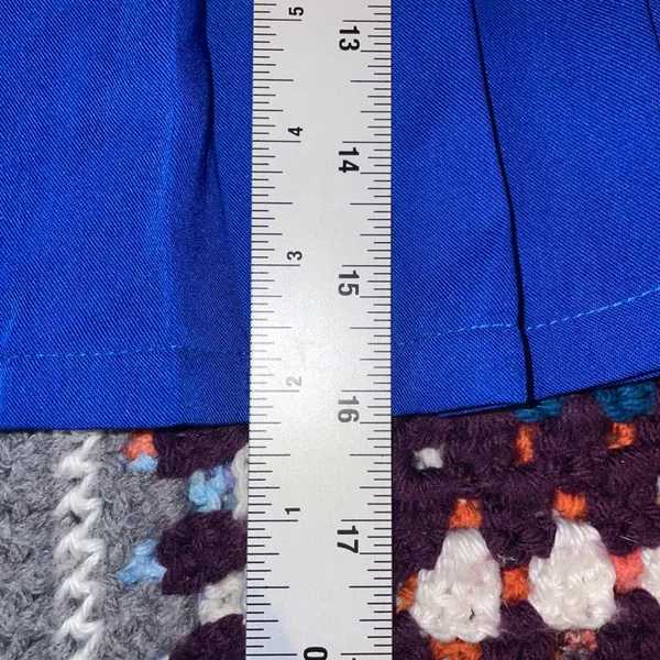 Womens Royal Blue Pleated Mini Skirt A-Line Preppy Tennis Y2K Schoolcore XS - Image 8