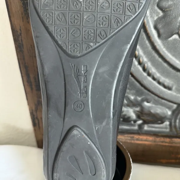 Dansko Nastacia Loafers Shoes Womens Sz‎ 9.5-10 US 40 EU Nappa Black Leather - Image 2